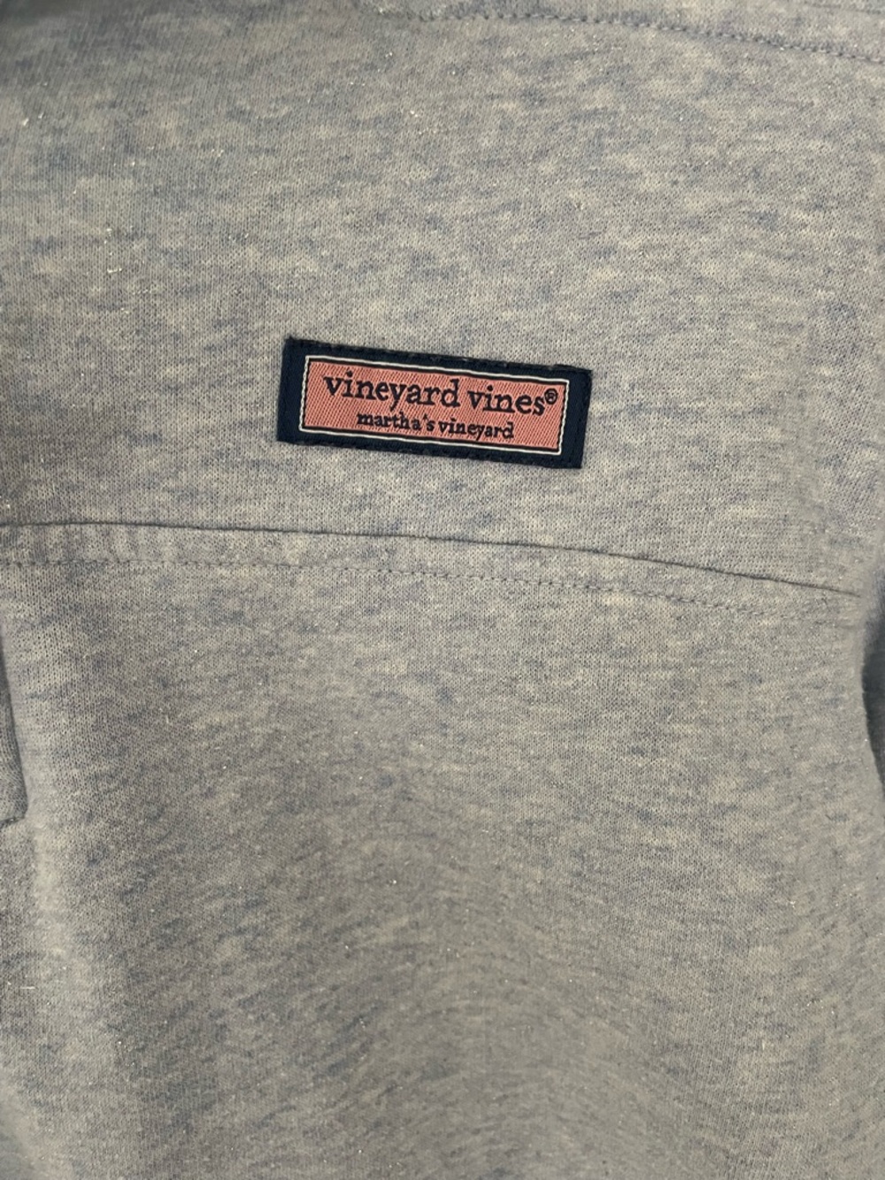 Vineyard Vines Light light blue Half-Zip Pullover with Pink Logo Patch